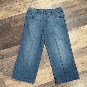 Lauren Ralph Lauren Denim Wide-Leg Jeans Vintage  100% Cotton